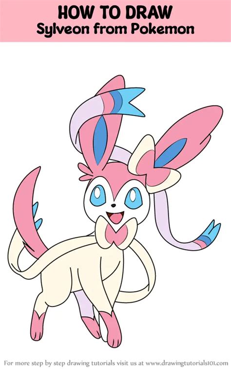 how to draw mega sylveon|How to Draw Sylveon from Pokemon .
